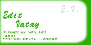 edit vatay business card